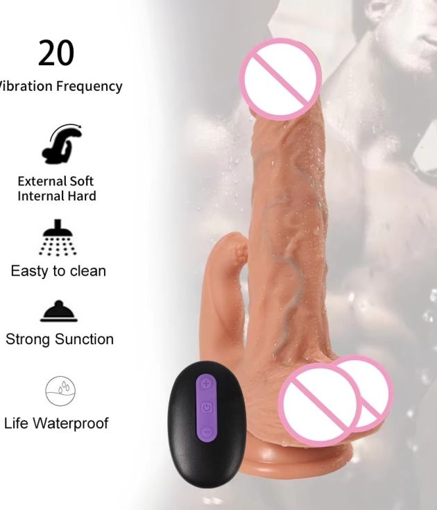 360 Degree Rotating Silicone Dildo Vibrator Wireless Remote Control Women Massage Sex Toy Huge Realistic Dildo