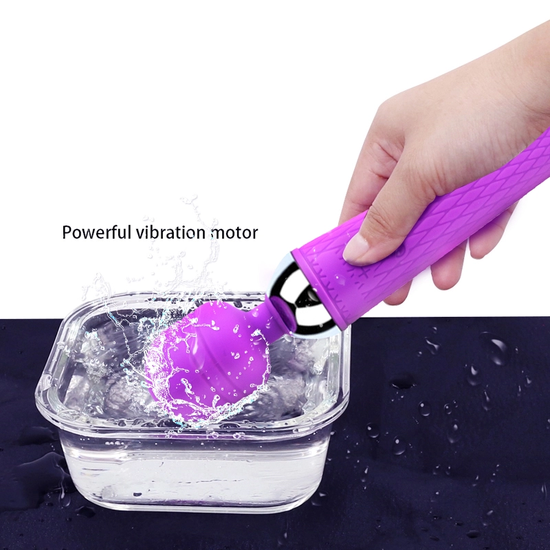 Amazon Hot Sale Waterproof Silicone Vibrator Sex Toys For Woman Portable Clitoral Massage Wand Massager