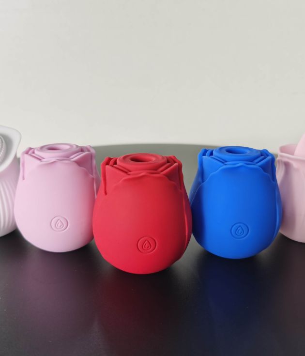 New Waterproof Silicone Vibrator Sex Toy Women Nipple Stimulator Clit Sucking Rose Vibrator