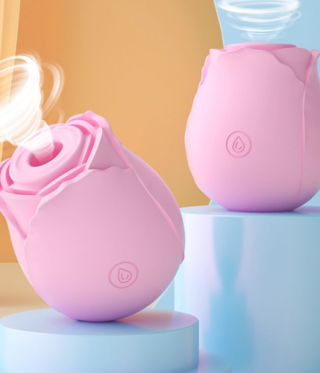 New Waterproof Silicone Vibrator Sex Toy Women Nipple Stimulator Clit Sucking Rose Vibrator