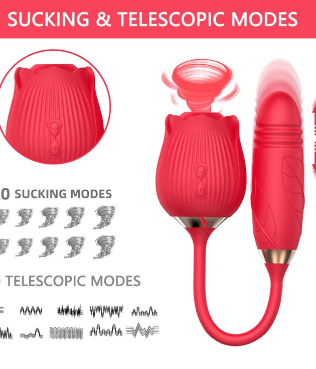 New Amazon Hot Sale Waterproof Sex Toys For Woman Vibrators Silicone Rose Toys Clit Sucker Rose Vibrator
