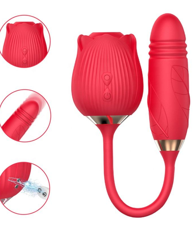 New Amazon Hot Sale Waterproof Sex Toys For Woman Vibrators Silicone Rose Toys Clit Sucker Rose Vibrator