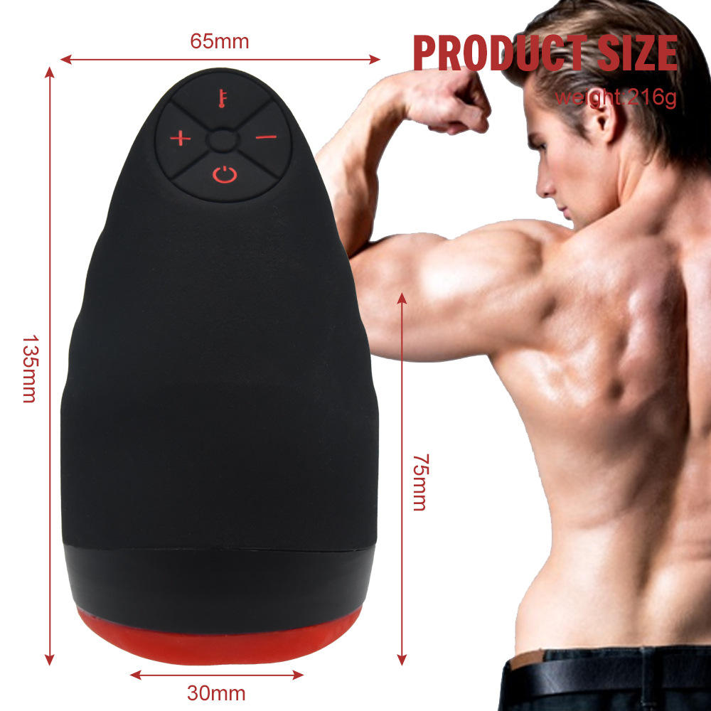 New Amazon Hot Sale Adult Silicone Sex Toys Men Vibrating Masturbation Cup Automatic Heating Masturbator For Male